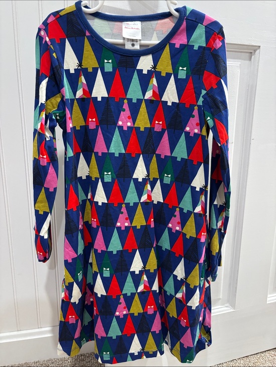 Hanna Andersson Other - Hanna Andersson Navy Multicolor Tree Print Dress